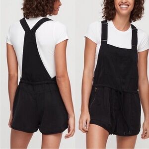 ARITZIA Wilfred Free Beatriz Shorts Overall Jumpsuit Romper Black XS